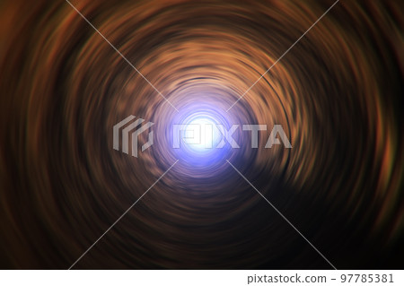 Background material with the image of a warp in outer space (image of a wormhole / black hole) 97785381