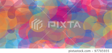 Colorful vibrant horizontal background. Fantasy smooth light abstract watercolor painted background. Colorful gradient ink colors wet effect. Vector illustration 97785935