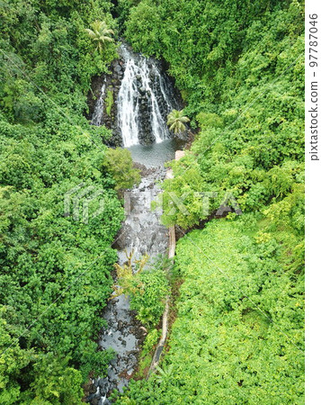Kepirohi waterfall in Pohnpei, Micronesia 97787046