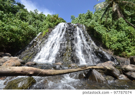 Kepirohi waterfall in Pohnpei, Micronesia 97787074