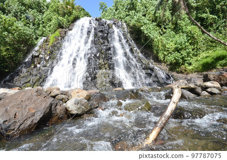 Kepirohi waterfall in Pohnpei, Micronesia 97787075