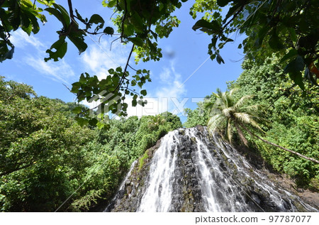 Kepirohi waterfall in Pohnpei, Micronesia 97787077