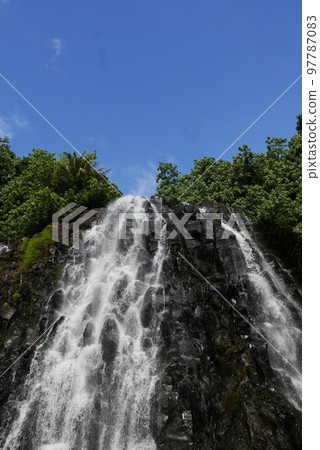 Kepirohi waterfall in Pohnpei, Micronesia 97787083