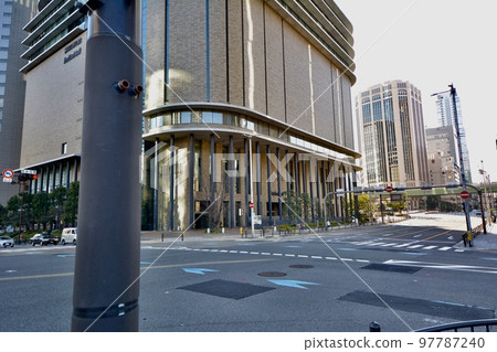 Fisheye, Festival Hall, Dojima River, Watanabe Bridge, Hanshin Expressway No. 11 Ikeda Line, Nakanoshima Promenade/River/Clouds/Expressway Fisheye, Festival Hall, Dojima River, Watanabe Bridge, Hanshin Expressway No. 11 Ikeda Line, Nakanoshima Promenade/River/Clouds/Expressway 97787240