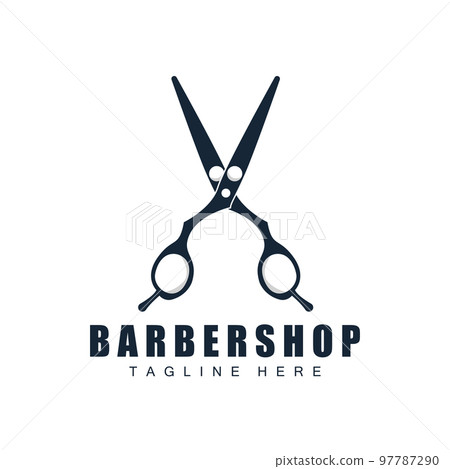 Scissors Logo Design, Barbershop Shaver Vector, Babershop Scissors Brand Illustration Scissors Logo Design, Barbershop Shaver Vector, Babershop Scissors Brand Illustration 97787290