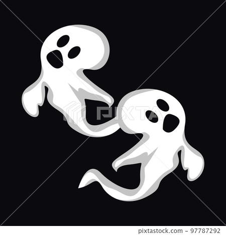 Ghost Logo, Halloween Ghost Vector Illustration, Halloween Party Template Ghost Logo, Halloween Ghost Vector Illustration, Halloween Party Template 97787292