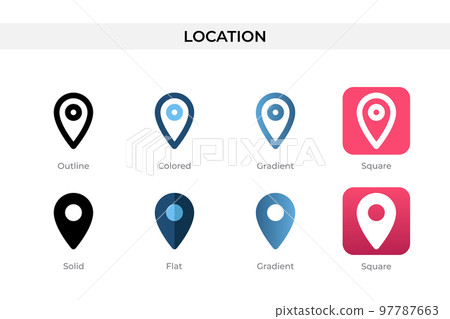 location icon in different style. location vector icons designed in outline, solid, colored, gradient, and flat style. Symbol, logo illustration. Vector illustration location icon in different style. location vector icons designed in outline, solid, colored, gradient, and flat style. Symbol, logo illustration. Vector illustration 97787663