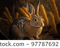 wild rabbit outside the autumn 97787692