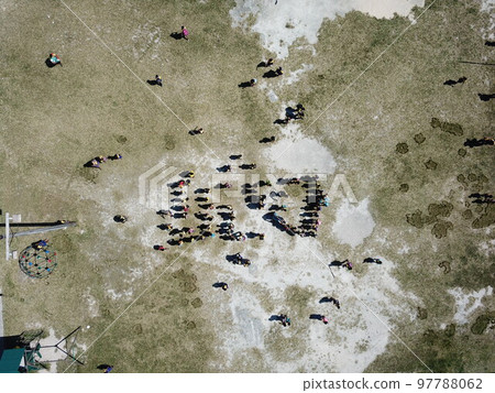 Majuro atoll and Majuro town in Marshall islands 97788062