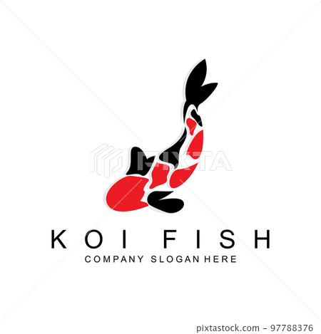 Koi Fish Logo Design, Ornamental Fish Vector, Aquarium Ornament Illustration Brand product Koi Fish Logo Design, Ornamental Fish Vector, Aquarium Ornament Illustration Brand product 97788376