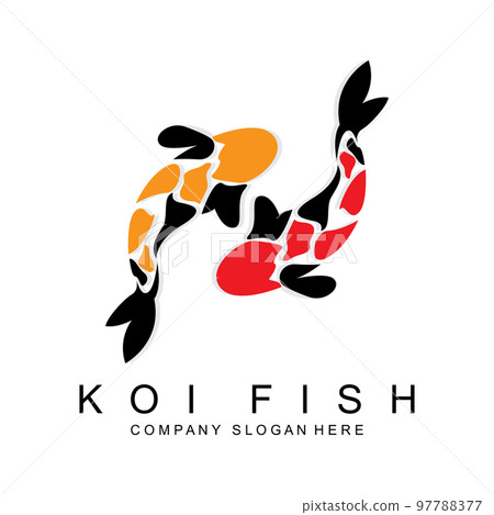 Koi Fish Logo Design, Ornamental Fish Vector, Aquarium Ornament Illustration Brand product Koi Fish Logo Design, Ornamental Fish Vector, Aquarium Ornament Illustration Brand product 97788377