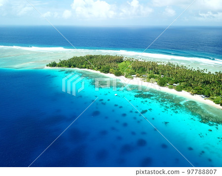 Majuro atoll and Majuro town in Marshall islands Majuro atoll and Majuro town in Marshall islands 97788807