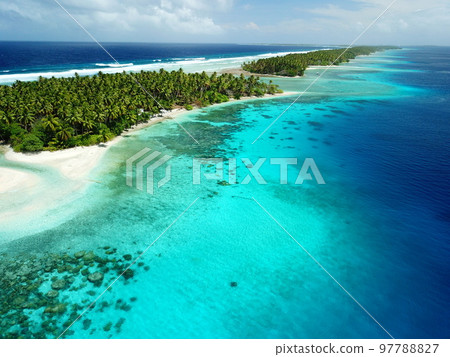 Majuro atoll and Majuro town in Marshall islands Majuro atoll and Majuro town in Marshall islands 97788827