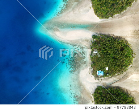 Majuro atoll and Majuro town in Marshall islands Majuro atoll and Majuro town in Marshall islands 97788848