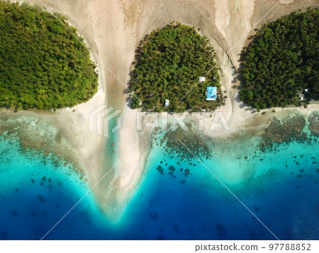 Majuro atoll and Majuro town in Marshall islands 97788852