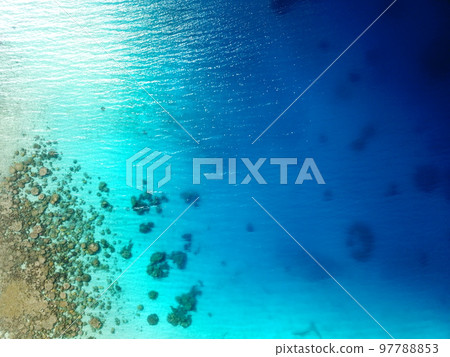 Majuro atoll and Majuro town in Marshall islands 97788853