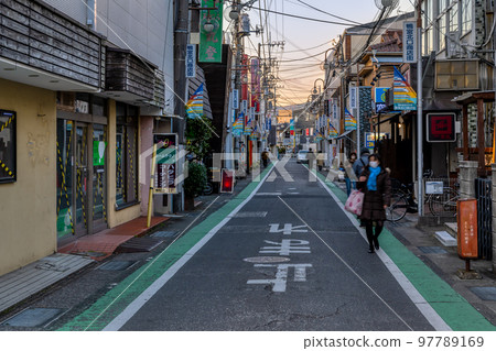 Urban scenery of Odawara City, Kanagawa Prefecture Kamonomiya Station 97789169