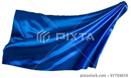 Blue cloth flutters 97789659