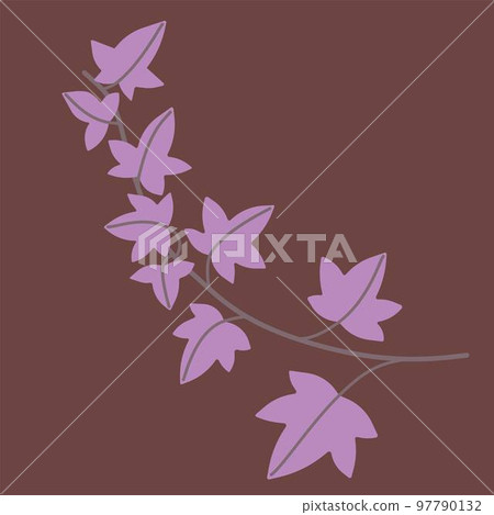 Simplicity ivy drawing flat design. 97790132