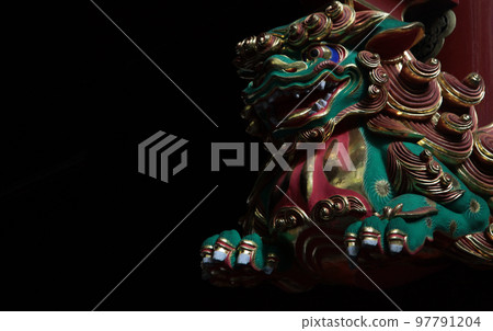 國寶日光輪王寺大遊院和重要文化財產二天門彩獅 97791204