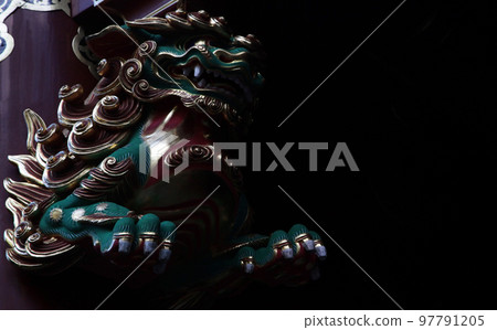 國寶日光輪王寺大遊院和重要文化財產二天門彩獅 97791205