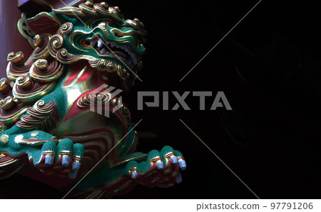 國寶日光輪王寺大遊院和重要文化財產二天門彩獅 97791206