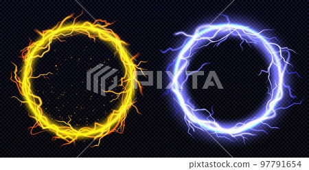 Set of round lightning frames png Set of round lightning frames png 97791654