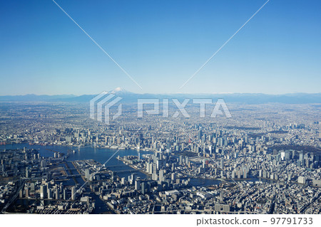 Tokyo aerial photograph Tokyo aerial photograph 97791733
