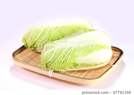 Mini Chinese cabbage on a colander 97792199