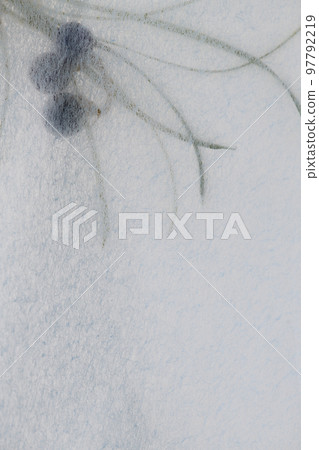 Background material of Japanese paper and Janohige (snake's beard) 97792219