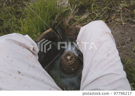 water, rubber boots, wellies 97796217