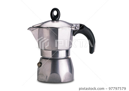 Moka pot isolated on white background. Moka pot isolated on white background. 97797579