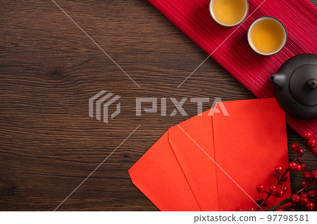 chinese new year chinese new year plum blossom red envelope decoration background Chines new year background new year 97798581