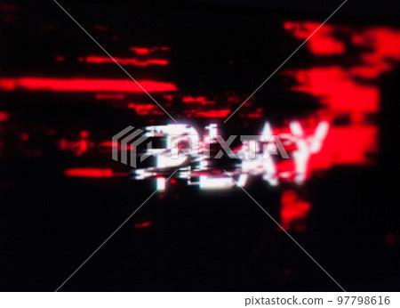 Word Play on the glitch screen. Word Play on the glitch screen. 97798616