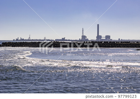 茨城縣日立市久慈河口和豐岡海岸 97799123