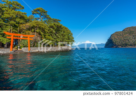 Suruga Bay Torii and Mt. Fuji "Heda, Numazu City" Suruga Bay Torii and Mt. Fuji "Heda, Numazu City" 97801424