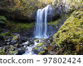 A waterfall just off the hiking trail 97802424