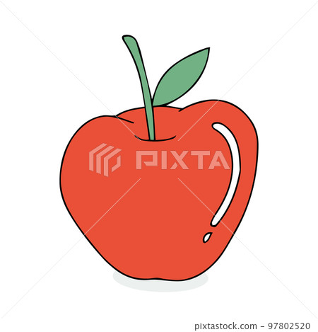 Apple illustration icon image of inspiration Apple illustration icon image of inspiration 97802520