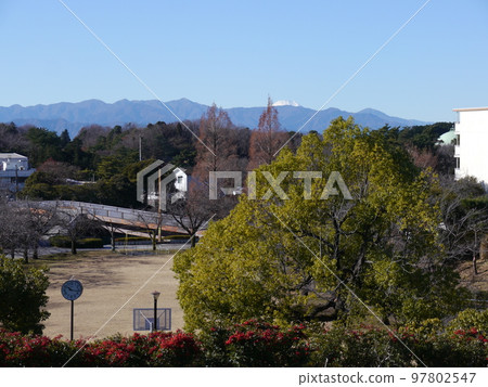 來自奈良原公園的富士山（多摩市） 97802547
