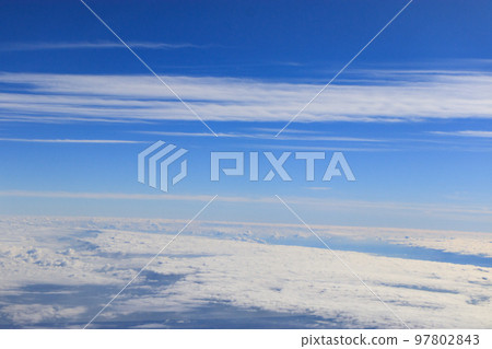 Winter clouds seen from an airplane Winter clouds seen from an airplane 97802843