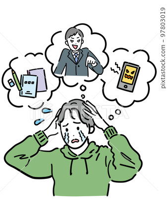 Male student with troubles 97803019