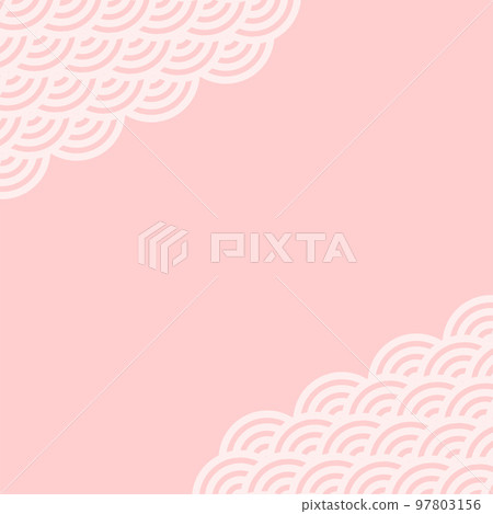 Square background Qinghai wave angle pink Square background Qinghai wave angle pink 97803156