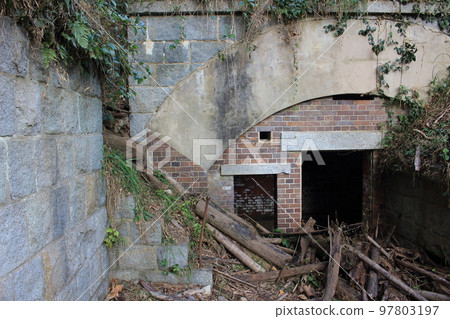 Barracks ruins of Northern Battery - Geiyo Fortress Kojima Battery Remains 97803197