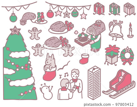 Christmas material feast decoration socks tree 97803412