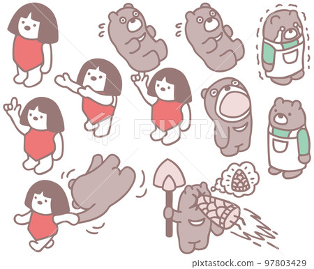 Kintaro bear character material 97803429
