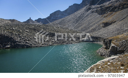 Lake near Chriegalppass (Grengiols, Valais, Switzerland) Lake near Chriegalppass (Grengiols, Valais, Switzerland) 97803947
