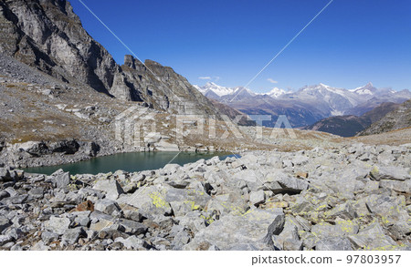 Lake near Chriegalppass (Grengiols, Valais, Switzerland) Lake near Chriegalppass (Grengiols, Valais, Switzerland) 97803957