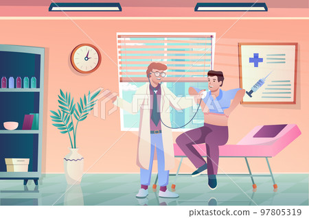 Doctors Appointment Cartoon Vector Illustration Doctors Appointment Cartoon Vector Illustration 97805319