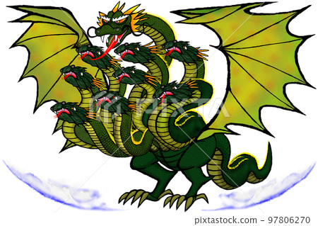 Multi-headed dragon_Snake monster_Nine-headed dragon 97806270