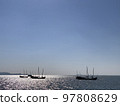 A ship floating on Taihu Lake, China 97808629